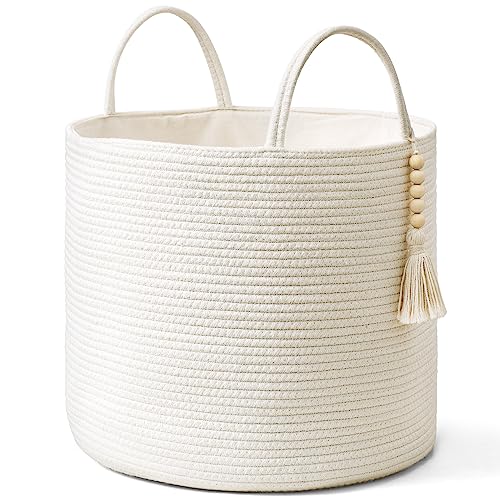 Mkono Gewebter Aufbewahrungskorb, dekorativer natürlicher Seilkorb,...