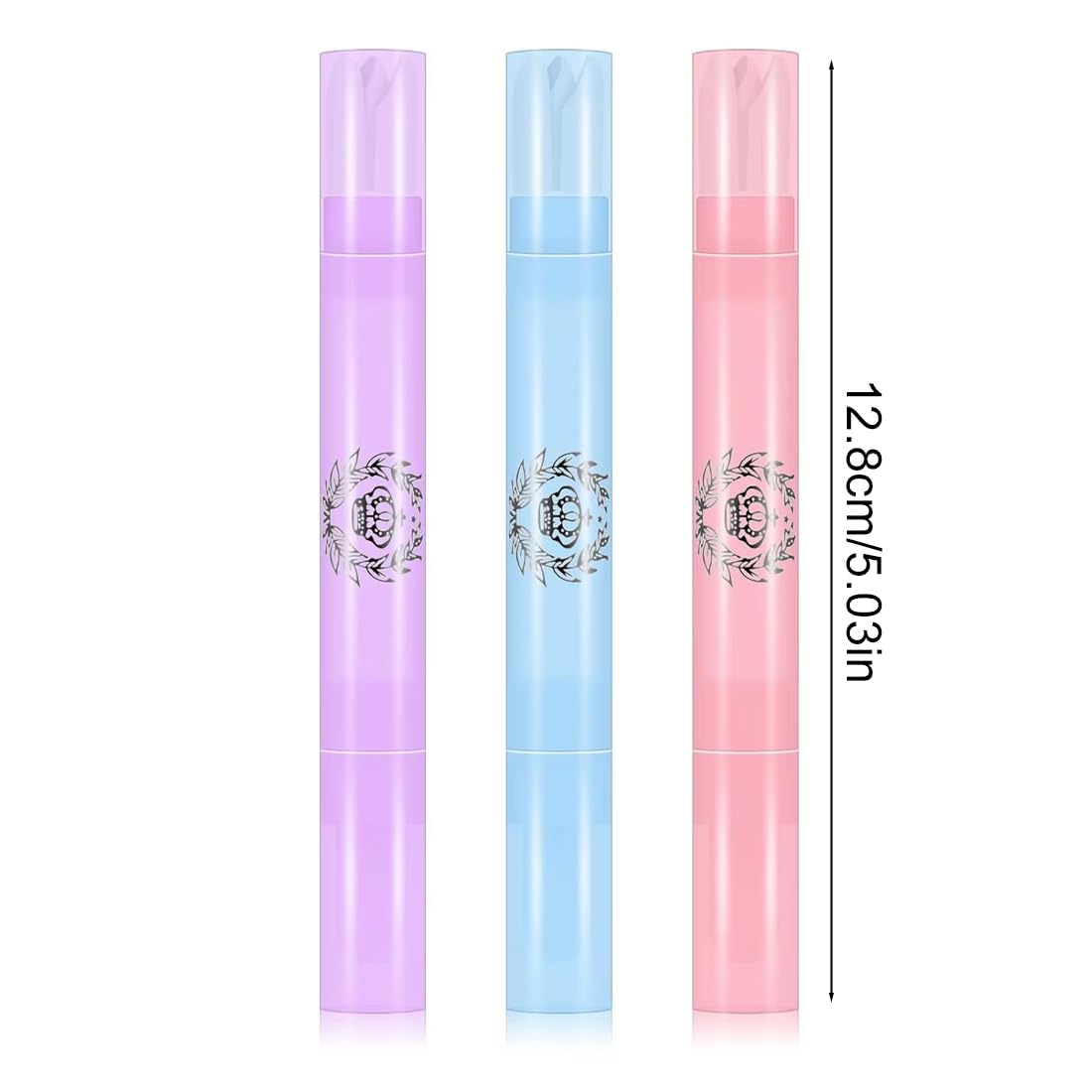 WUSJCOF 3 Pezzi Penna Correttore Smalto con 9 Punte di Ricambio Rimozione Smalto per Unghie Senza Solvente, Nail Remover Correzione Pen, Pennello Correggi Smalto per Unghie