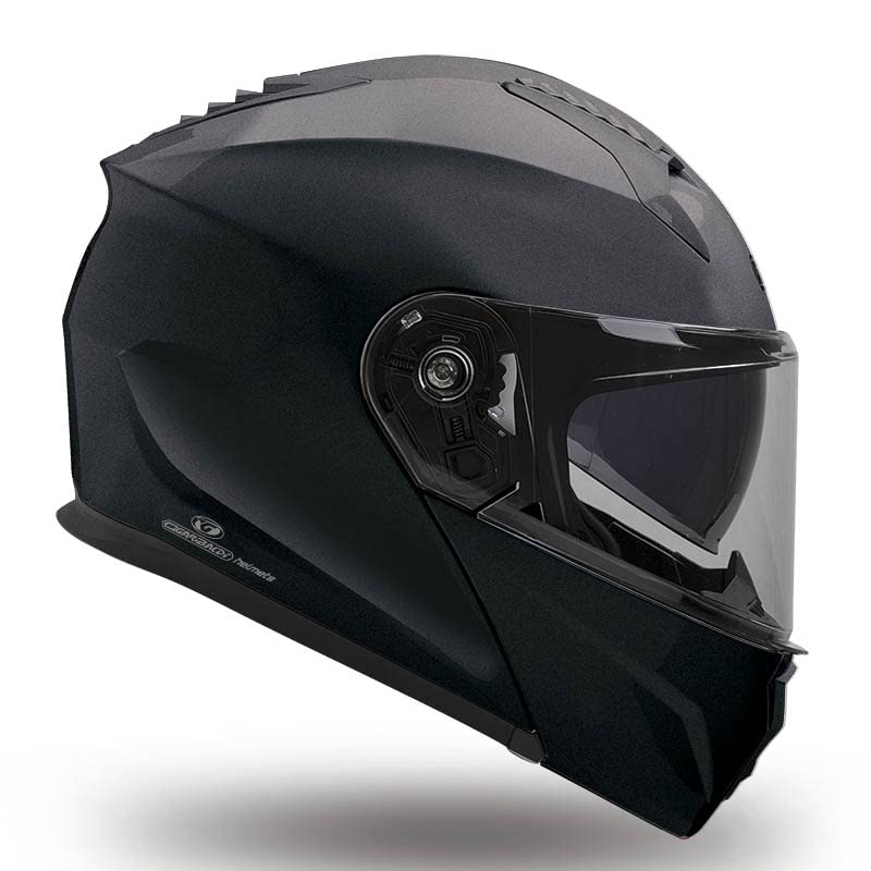 GARIBALDI G100 Negro Mate - Casco de Moto Modular Integral P/J + Pinlock - Casco con Visor Solar Homologado ECE