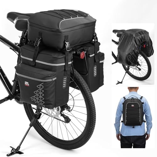 Bike Panniers Bicycle Panniers Bag 40L Large Rear Rack Bike
