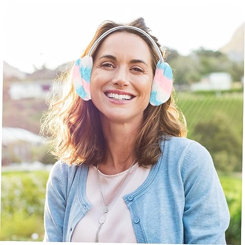 BESPORTBLE Color Earmuffs Protector Cute Fluffy Winter Soft Warmth Fleece Covers Warming Warmer Furry Ear Muff Cold 7