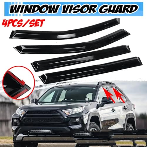 Déflecteur de vent Toyota RAV4 protection pluie visière fenêtre latérale - 6