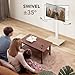 AX WABER Mobile TV Stand for 27 to 65 Inch TVs,Portable Rolling TV Cart on Wheels, Tall Universal Floor Stands with Swivel Mount, Height Adjustable Sleeking Standing Mount Fit Corner, Bedroom, Outdoor