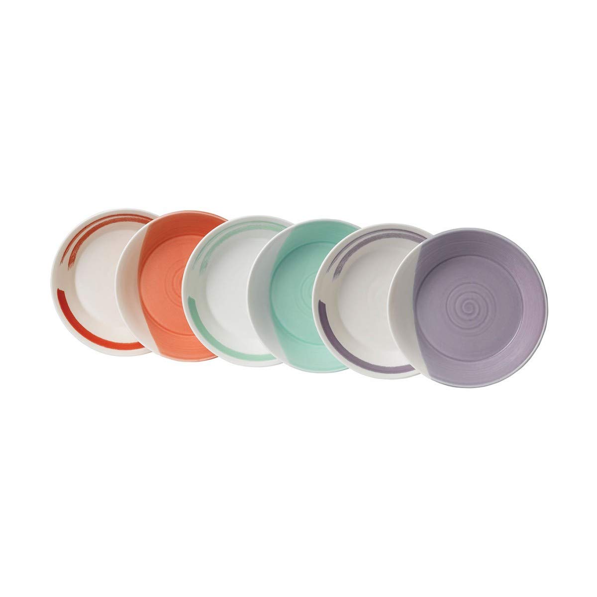 Royal Doulton Coral/Lilac 1815 Bold Pasta Bowls (Set Of 6)