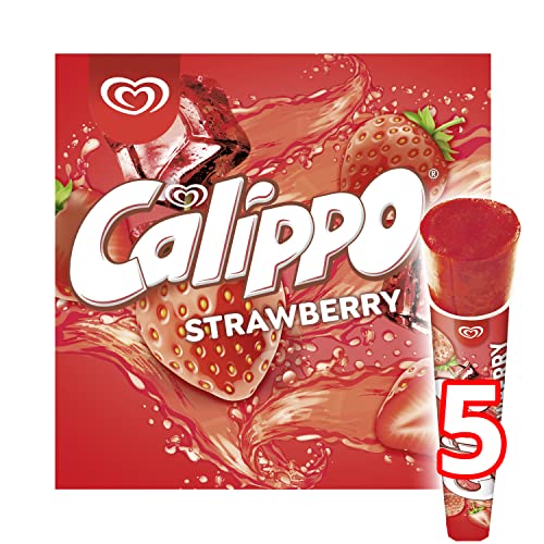 Calippo Polos, Helados Multipack Fresa, 5 x 105ml (Congelado)