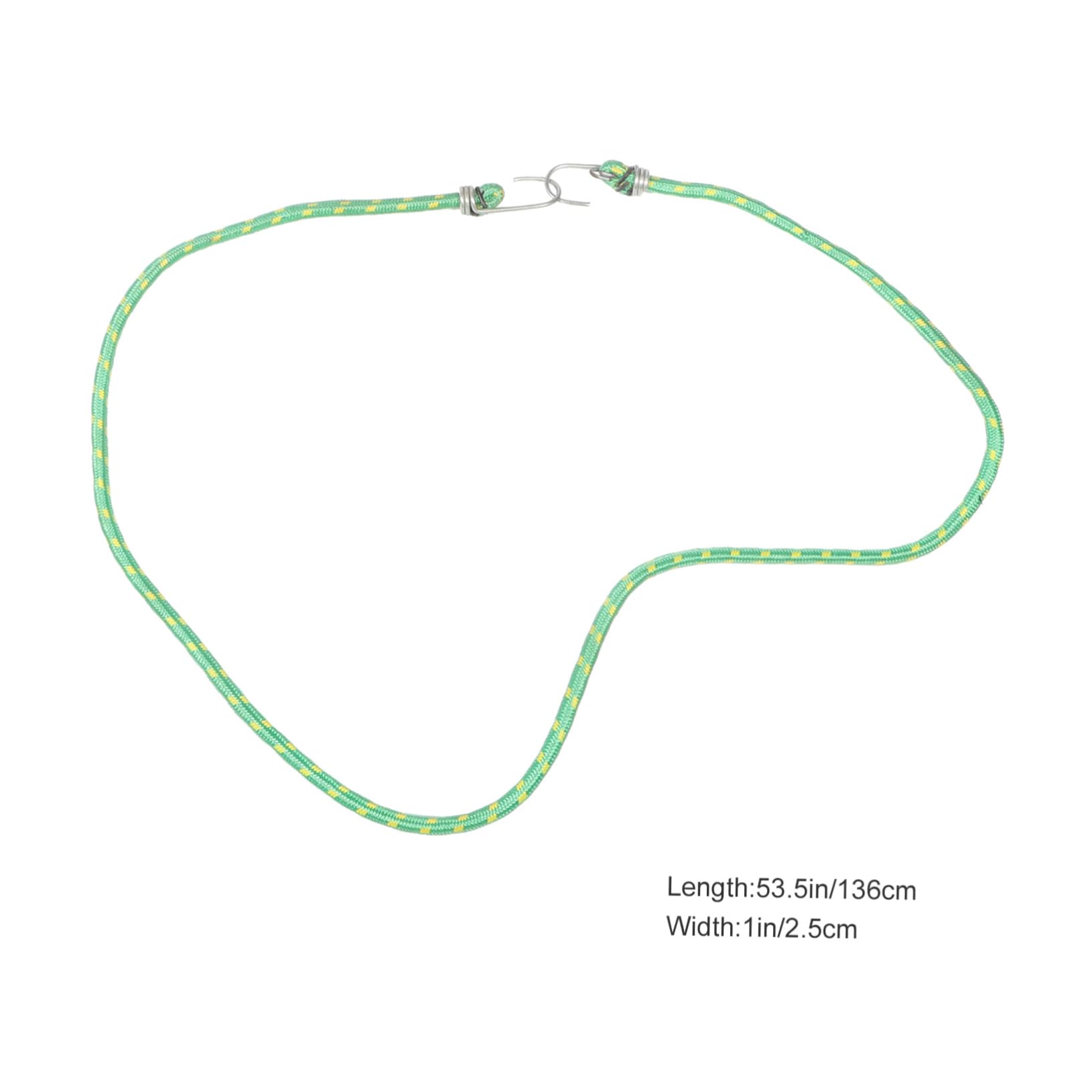 Balacoo Versatile Bungee Straps Hooks 2 Pack Rubber Cords for Luggage Bikes Scooters Random Color