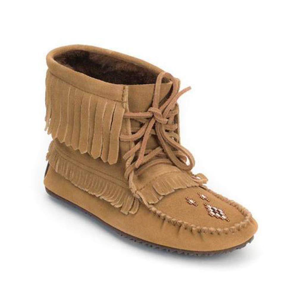 Manitobah Mukluks New Women's Harvester Suede Lined Moccasin Bootie Oak