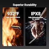 ThermoMaven Wireless Bluetooth Smart Meat Thermometer: Standalone Base, Smart WiFi Thermometer with Sub-1G, 6 Sensors NIST Certified Accuracy, 2 Probes, for BBQ, Grill, Oven, Smoker, Rotisserie