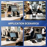 NETUM NT-H861 80 mm Bluetooth Drukarka POS z Automatycznym Cięciem