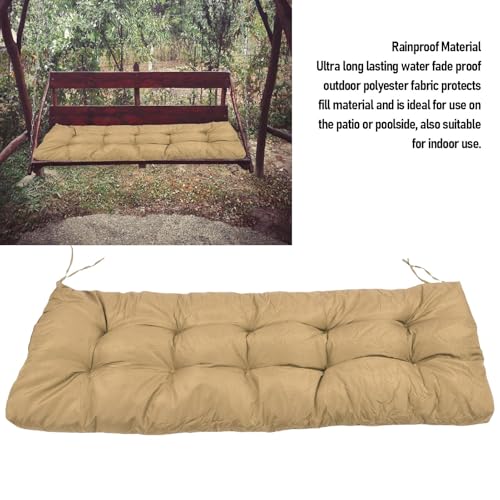 Coussin de banc extérieur étanche 130 x 50 cm pour terrasse balcon