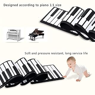 Hand Roll Piano, Roll Up Piano Portable avec Silicone Environnemental pour Débutants pour Tourisme en Plein Air - Les Beatles, Paul McCartney, John Lennon, RIngo Starr, George Harrison Hand Roll Piano, Roll Up Piano Portable avec Silicone Environnemental pour Débutants pour Tourisme en Plein Air – Image 5