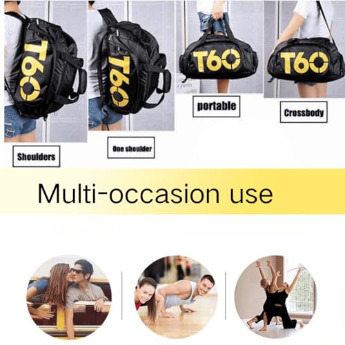 Gym Bag for Men Women with Shoe and Wet Compartment,Versatile Duffle Bag for Travel, Sports, Fitness2