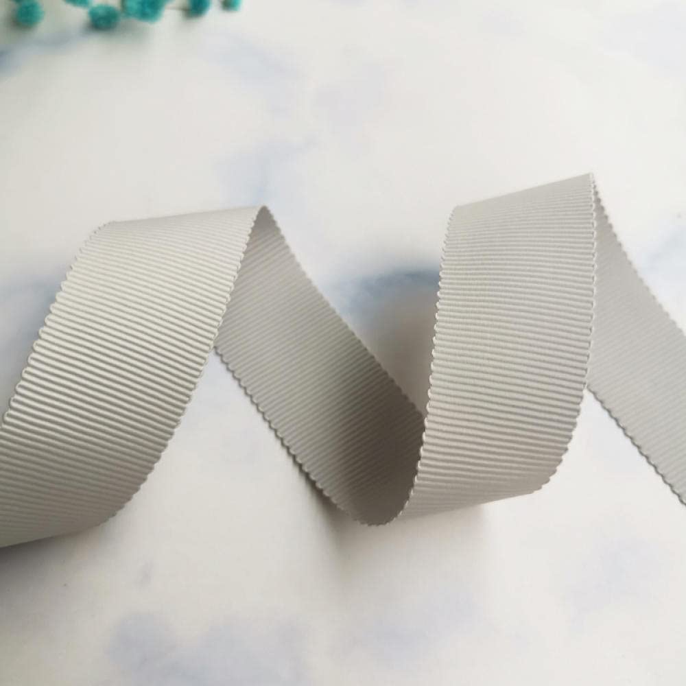 Ribbons For Gift Wrapping Ribbon For Fabric Satin Ribbons 5 M 25Mm Wykwalifikowany Falisty Wstążka Graniczna Handmade Diy Akcesoria Do Włosów Kwiat Kwiaty Prezent Łuk Wstążka-Jasnoszary