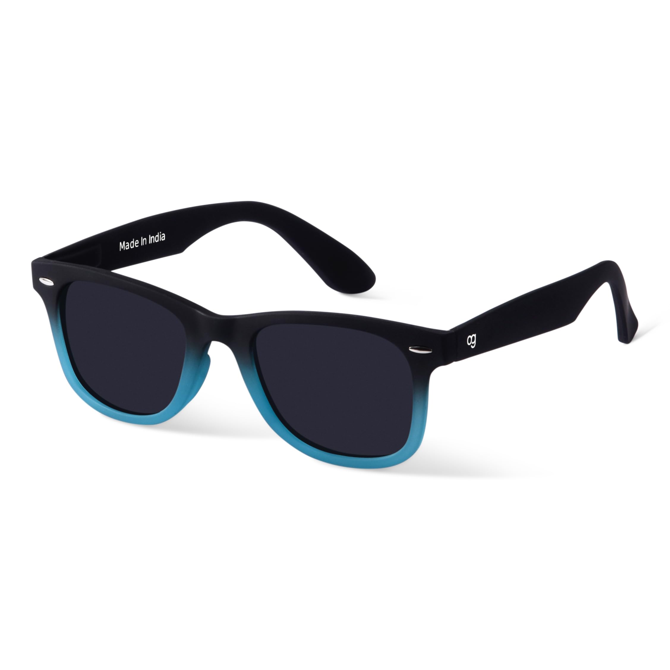 Woggles | Full Rim Wayfarers Branded Latest and Stylish Sunglasses | Polarized and 100% UV Protected | Men & Women | Frame: Black