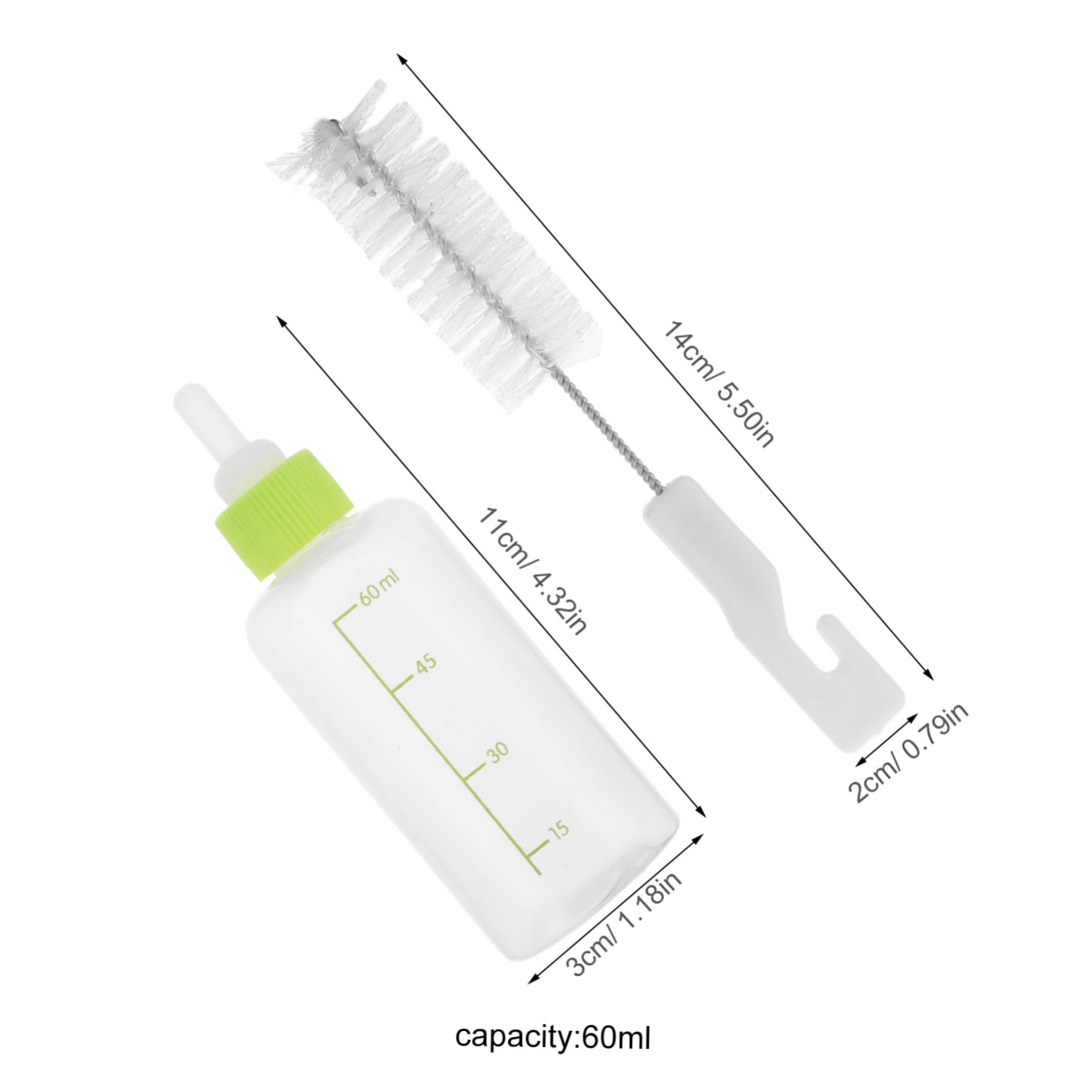 Totority Pet Nursing Bottle Small Animal Nursing Bottles for Newborn Kittens Puppies