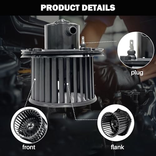 Image of Front 700100 AC Heater Blower Motor Fan Fit for Chevy for GMC K1500 K2500 C1500 C2500 C3500 Suburban Tahoe for Cadillac Escalade 19131213, 52498884, 615-00558, 35282, BM0149C, PM149