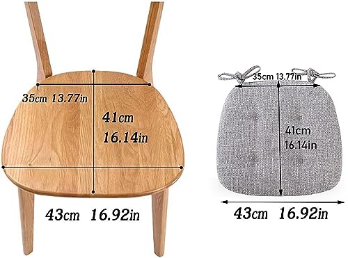 Coussin de siège confortable et résistant ZTGL en mousse premium 43x41x3 cm - 4