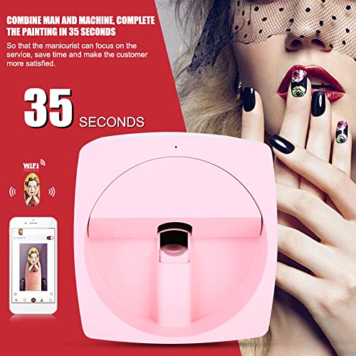 Goshyda 3D Nail Painting Machine,Diy Digital Mobile Nail Printer Portable 3D Igital Mobile Nail Art Printer With Regularly Updated,For Cute Girls Women(Eu) #TOP4