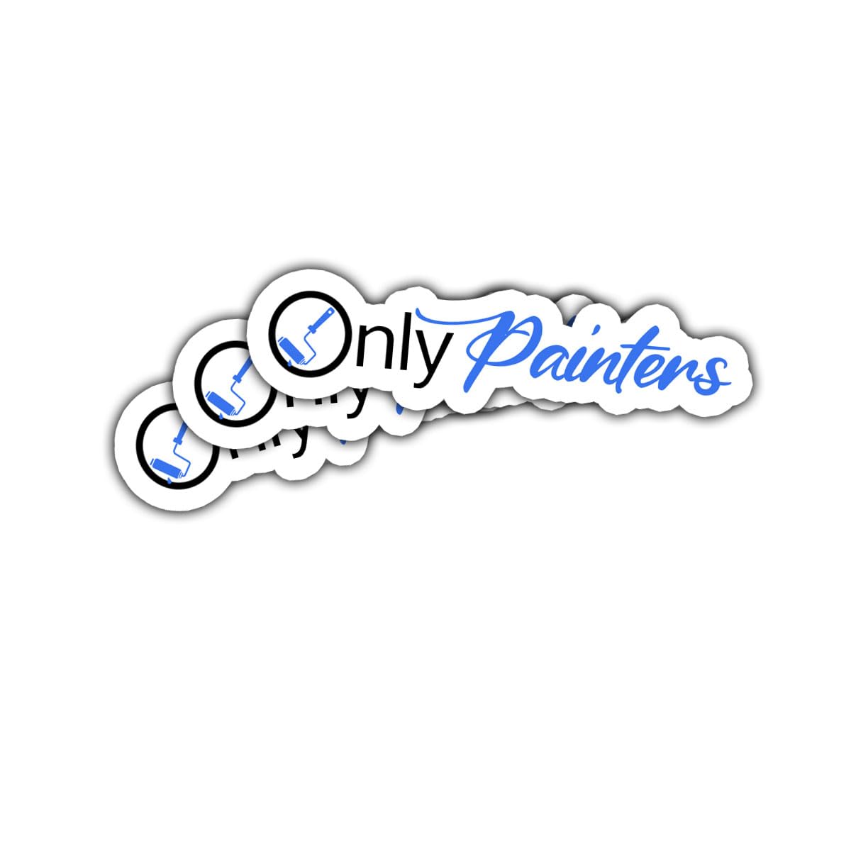 3 adesivi solo pittori adesivi pittori adesivi pittura appaltatori regalo per cappello duro casa pittori colletti blu solo lavoratori pittori auto decalcomania per laptop bottiglia d'acqua cassetta