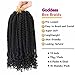 6 Packs Crochet Box Braids Curly Ends 12 Inch Bohemian Box Braids Crochet Hair for Black Women (2#, 12 Inch)