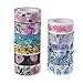 Produktbild Exing Washi Tape für Pflanzen, süße Blumen, Masking Tape Deko, Basteln, Scrapbooking Band 6.5cmx5cm Livraison aléatoire