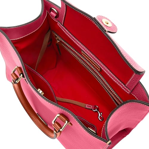 Dooney & Bourke Women's Janine Satchel in Pebble Grain Leather, Large Handbag with Adjustable & Detachable Shoulder Strap3