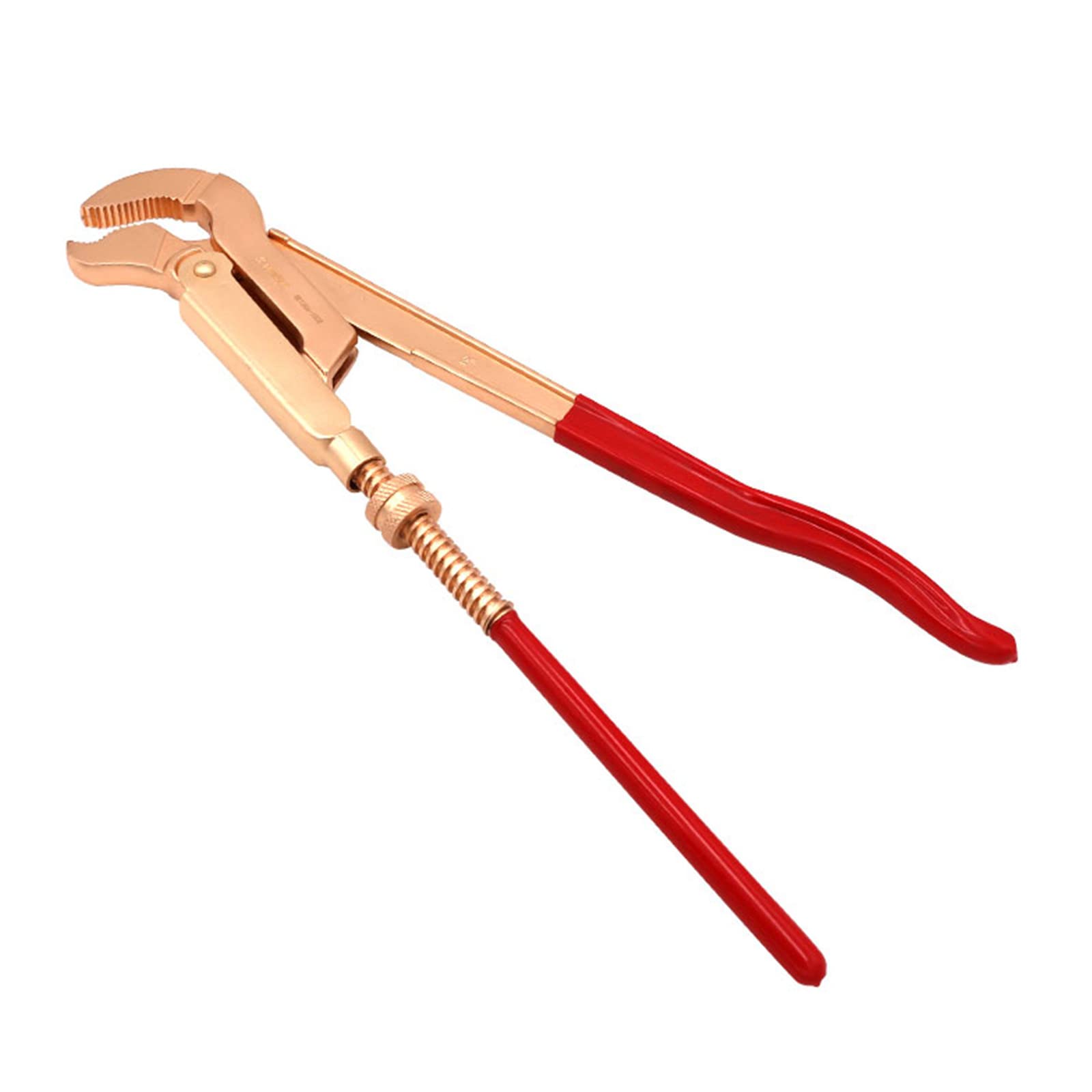 WEDO Llave de tubo con patrón sueco sin chispas, tipo sueco, no magnético, forjado, resistente a la corrosión, cobre berilio, BAM/FM/DIN estándar, tamaño 530 mm