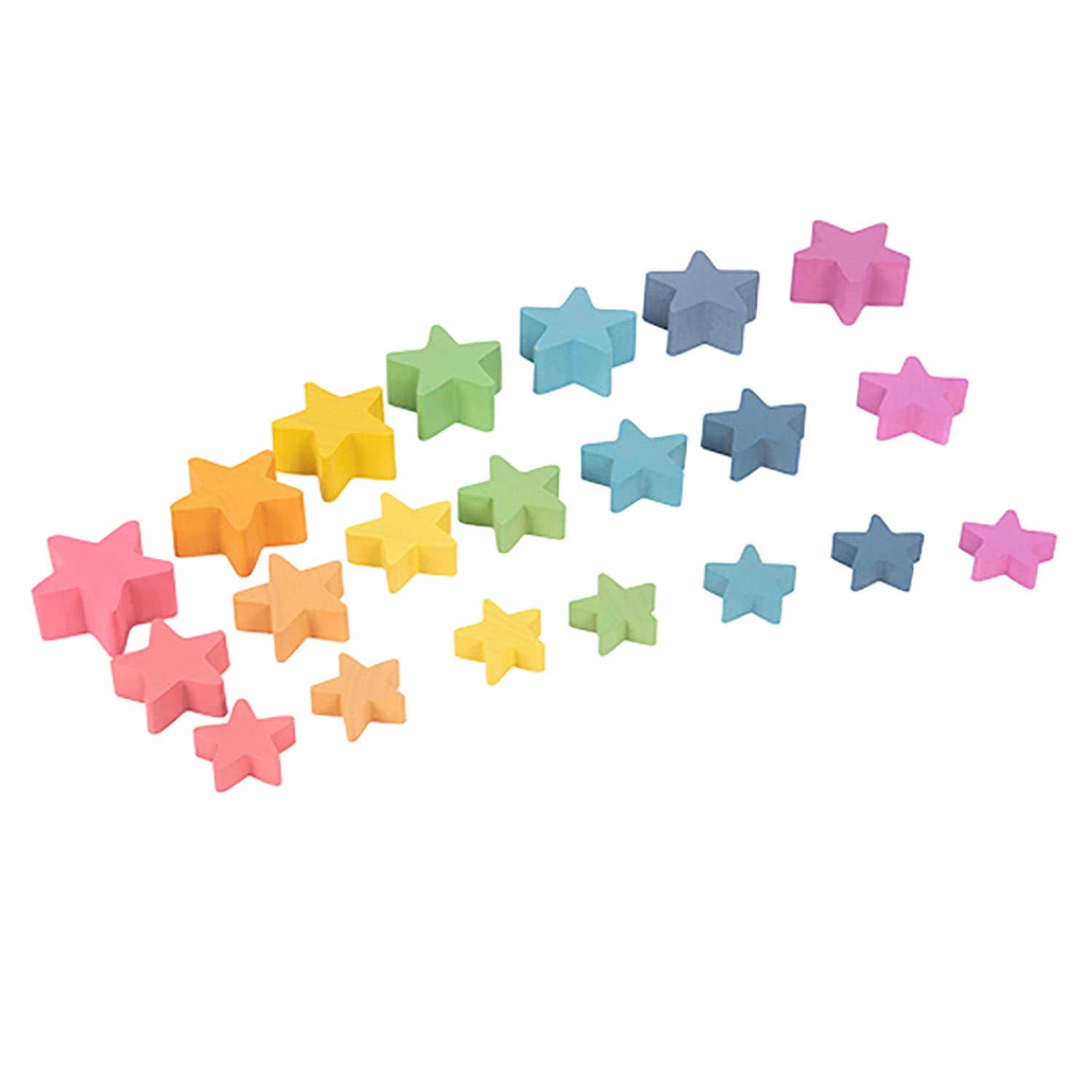 TickiT 73480 Rainbow Wooden Stars
