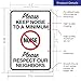 Keep Noise to A Minimum Sign, 10x7 Inches, Rust Free .040 Aluminum, Fade Resistant, Made in USA