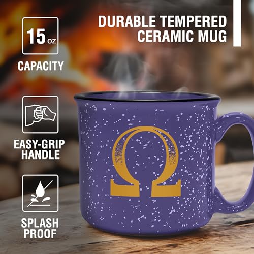 Mug Cerámico Omega Psi Phi 15 oz miniatura 4