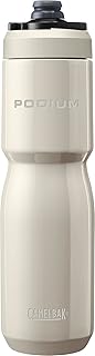 Podium Steel Insulated Stainless Steel Bike Water Bottle Stone, 22oz