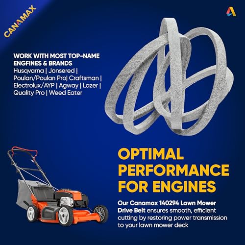 Image of 140294 Mower Ground Drive Belt - Fits 42 inch 44 inch Deck AYP Husqvarna Craftsman Ride Mower - Replaces 531300768 532140294 24103 140067 161597 | Aramid Cord | 1 /2 inch x 82 inch