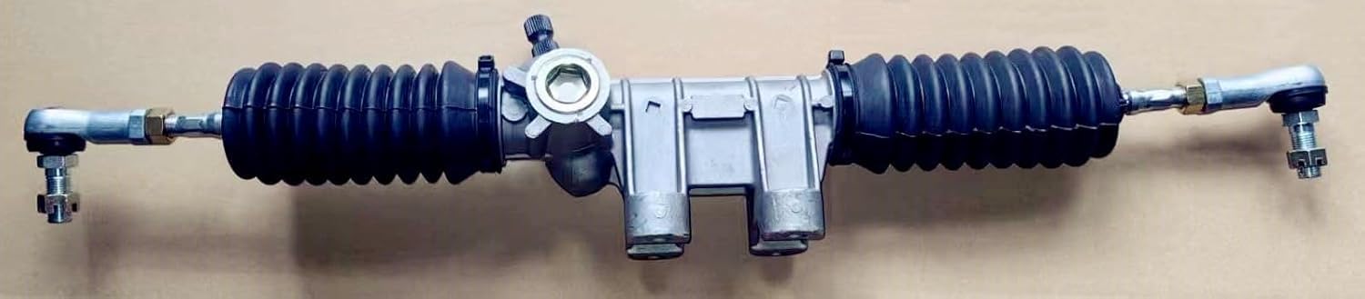 Steering Gear Box Rack and Pinion Replaces JW1-F3400-00 13026 with Tie Rod Ends Replacement for Yamaha Drive 2, G29, YDRA Golf Carts