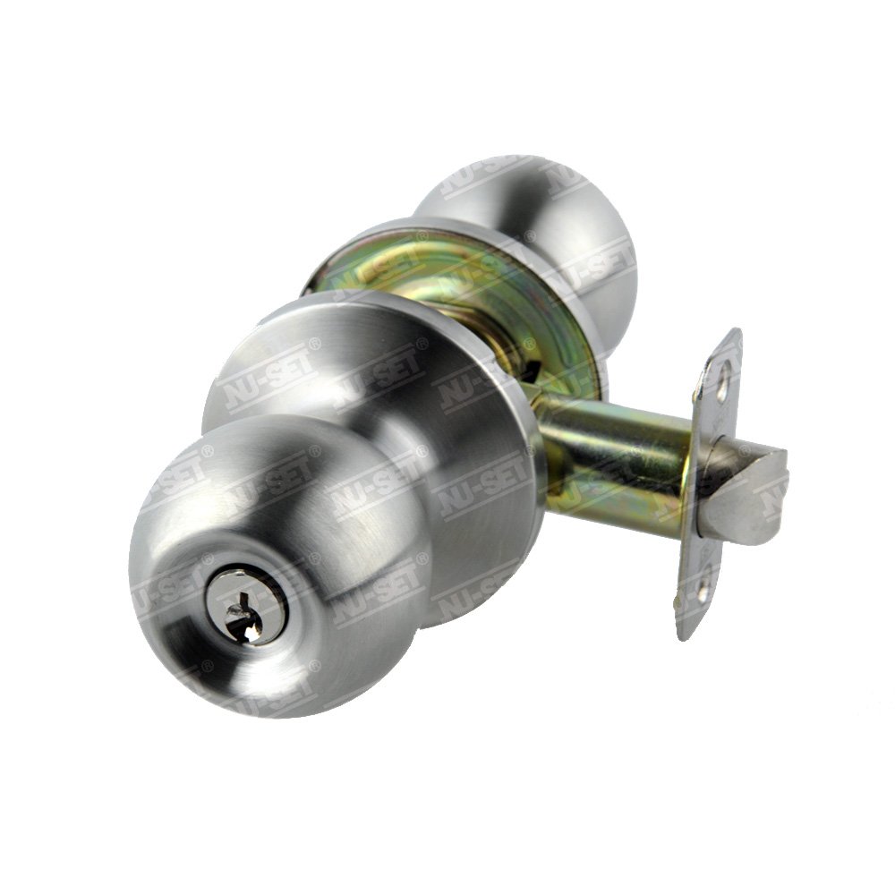 (Similar item) NU-Set Lock | Satin Stainless Steel Door Knob for Entry | Single Door Knob Set | Home Improvement & Door Hardware (Deadbolt Funtion)