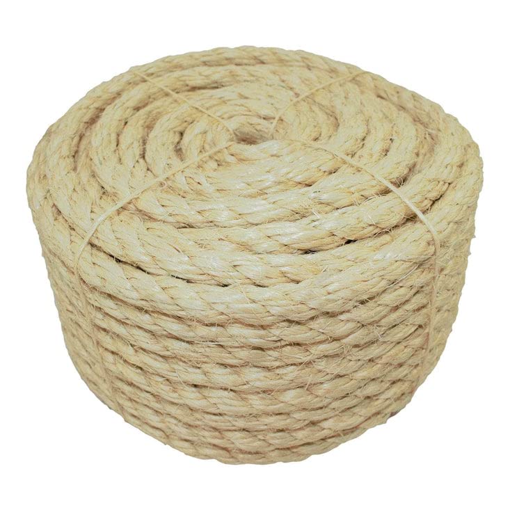 Cuerda de Sisal Natural para Rascador de Gatos 1/2" x 100ft miniatura 1