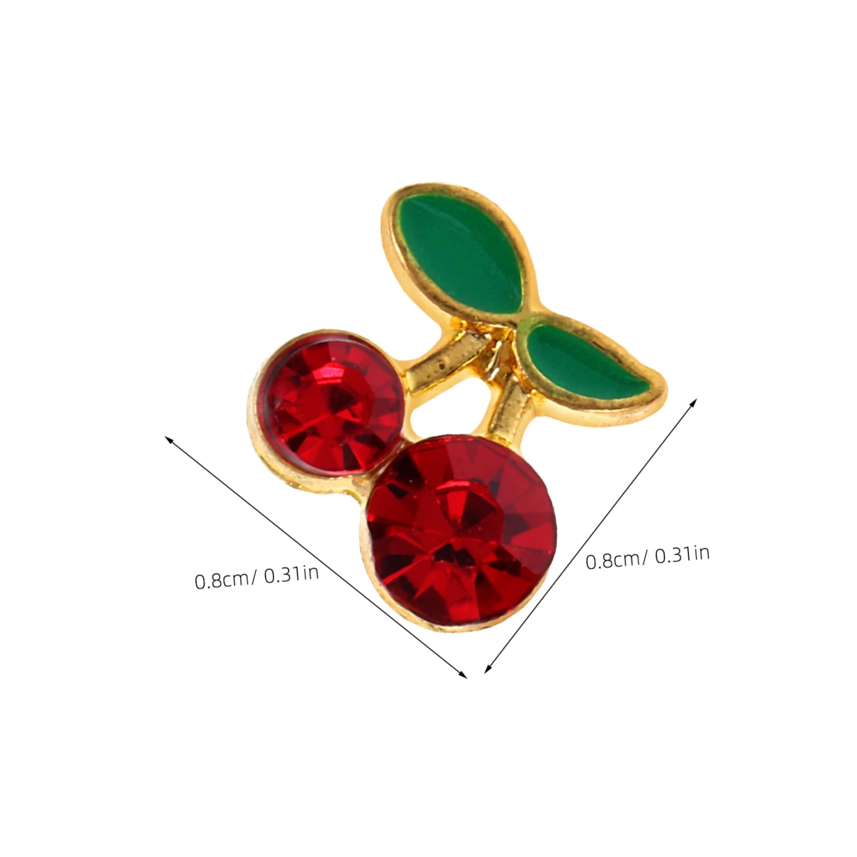 SHERCHPRY 5 Set Ciondoli Per Unghie Decorazioni Per Nail Art Con Ciliegie Per Manicure E Te Per Unghie Con E Pezzi*5