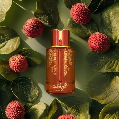 Image of Arabiyat Lychee Musk EDP 100ml- Unisex Fruity Floral with Lychee, Rose & Vanilla-Caramel