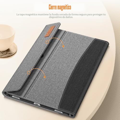 Funda para Samsung Galaxy Tab S10 Plus Evita Caídas con Compartimento de Documentos Fintie 6