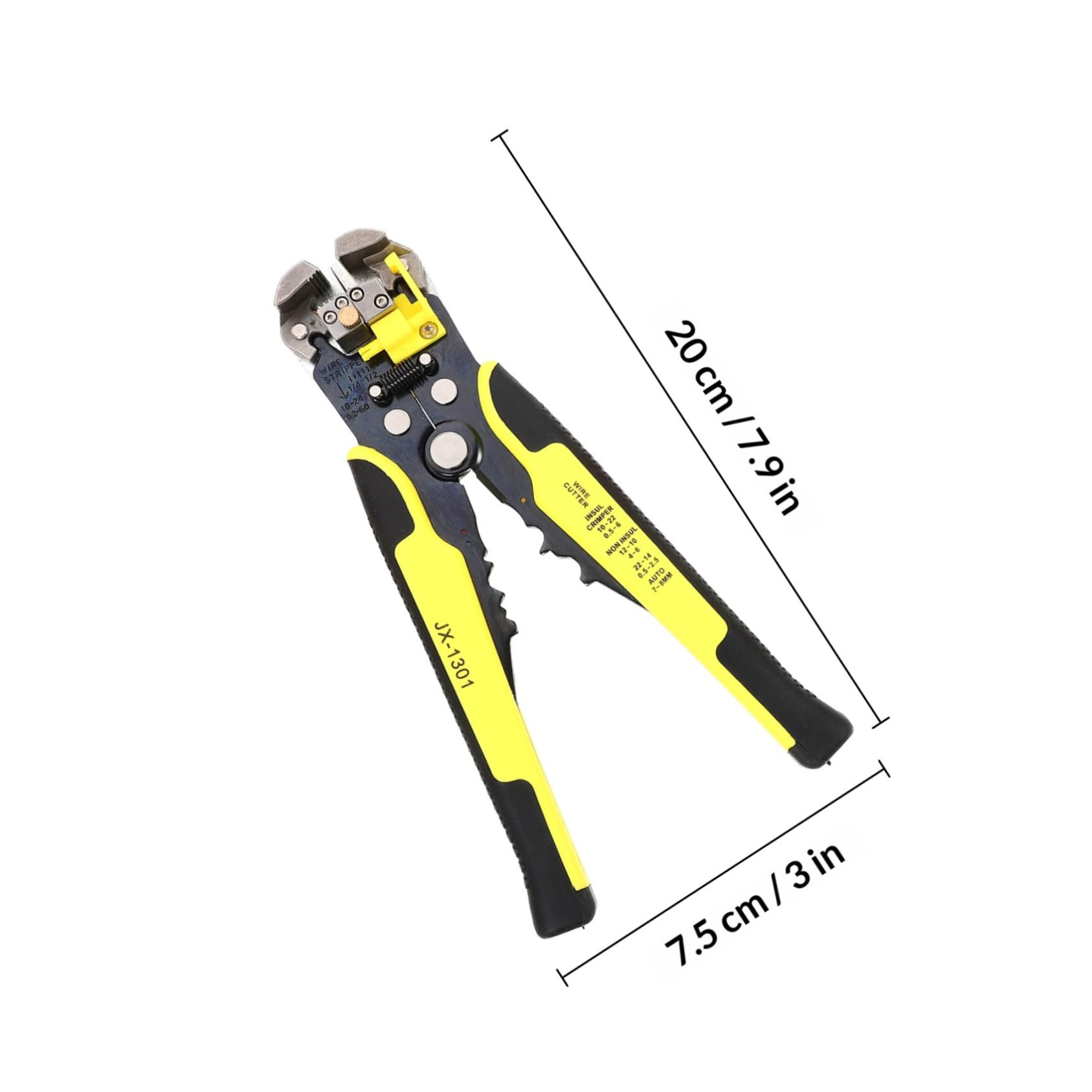 POPETPOP Kit de Alicates para Crimpar Terminales de Cable Material de Acero y con Mecanismo de Adecuado para Reparaciones Eléctricas en Automóviles y Uso Doméstico