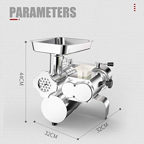 Hanchen kommerzieller Fleischwolf Edelstahl 1200W elektrischer Heavy-duty Schneider für Fleisch und Gemüse Hochleistung… – Bild 3