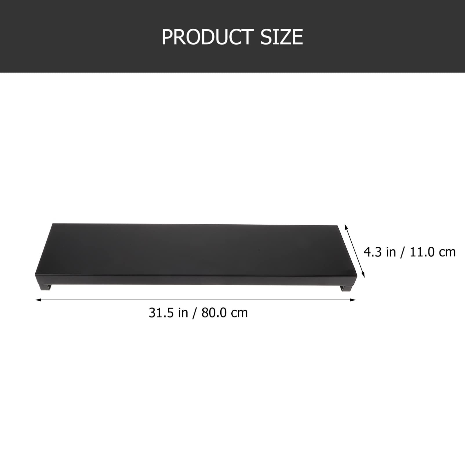 Estante de Especias de Hierro Extensible para Cocina, Negro