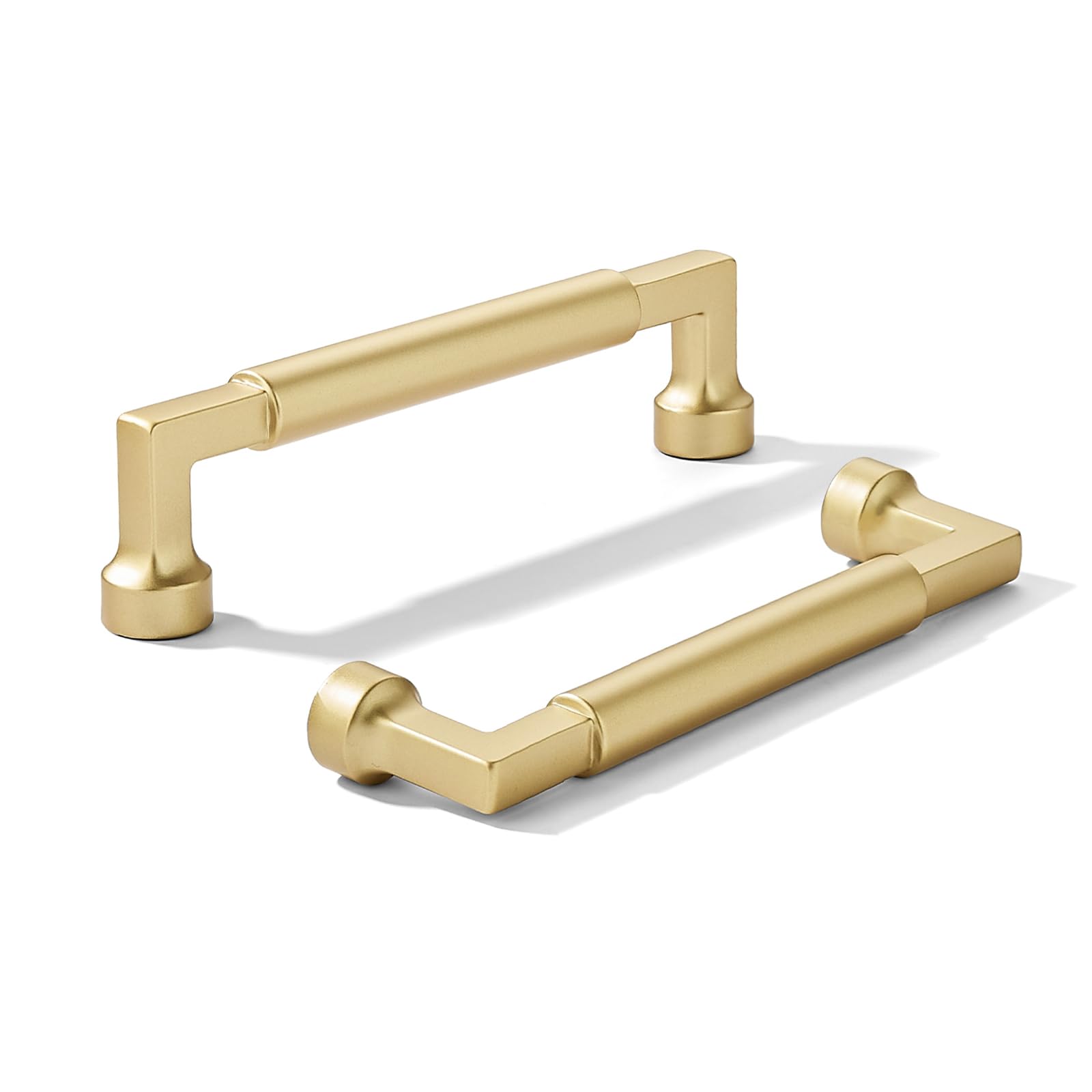 KHTUMEWARE-80345 Polished Gold Cabinet Pulls CTC 4 in (102 mm) 10-Pack