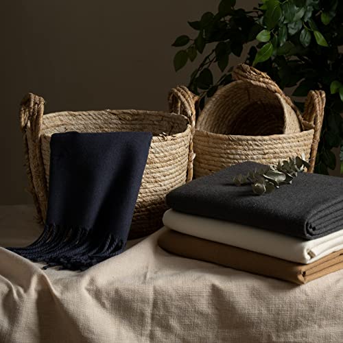 La Jolie Muse Throw Blanket For Couch Soft Lightweight - Faux Cashmere Melange Throw Blanket With Tassels, Cozy Warm Decorative Blankets For Bed Sofa Chair Living Room (Camel, 50 X 60 Inches) #TOP3