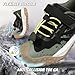 UOVO Boys Hiking Shoes Waterproof Running Fashion Sneakers Breathable Lightweight Non-Slip Outdoors Trekking Sports Army Green,Little Kid 2