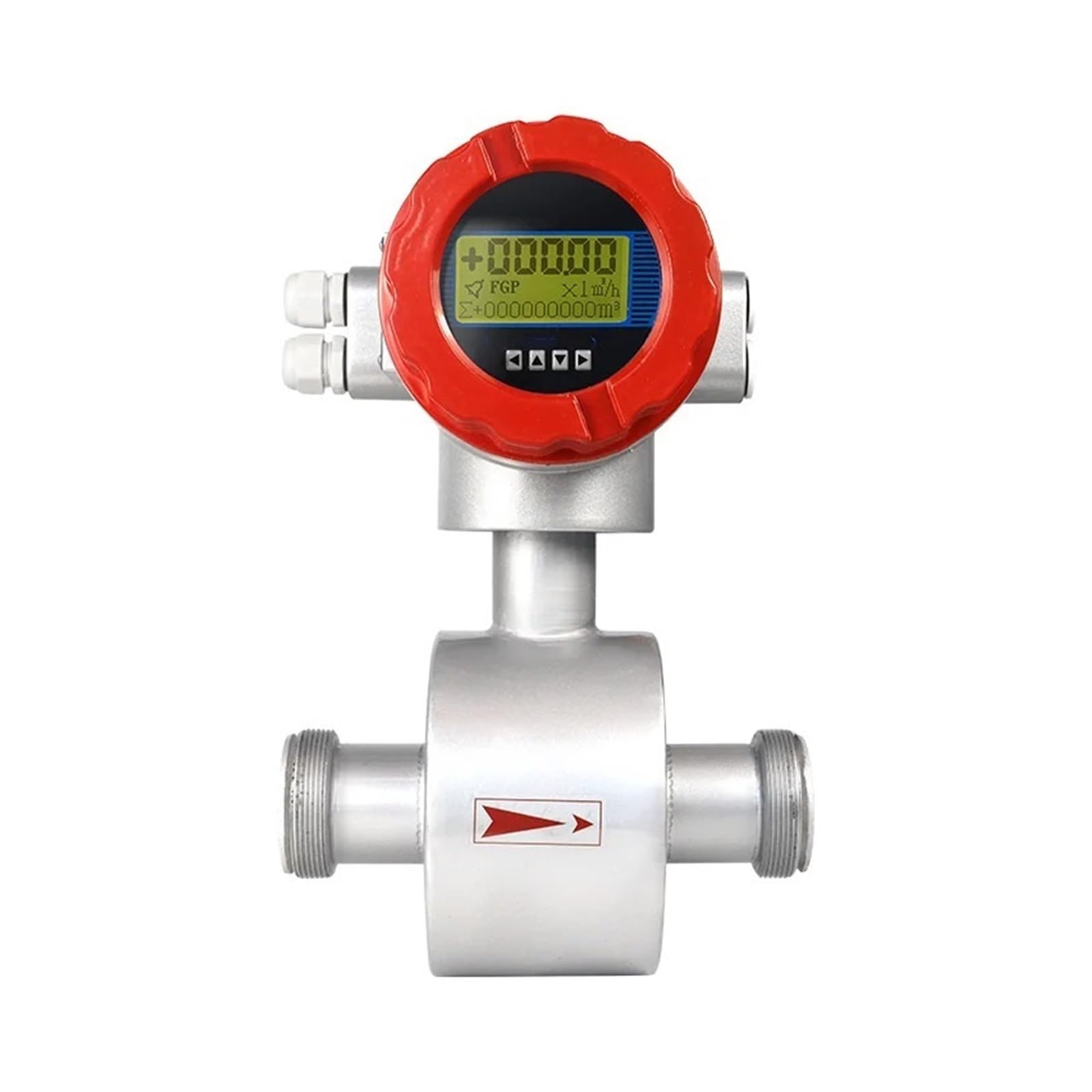 Mthckxjbsuz Men's Dn20 Flow Meter, Electromagnetic Flow Meter Digital Dispaly High Accuracy 4~20Ma Rs485 Signal Industrial Wastewater Magnetic Flowmeters(Dn20)