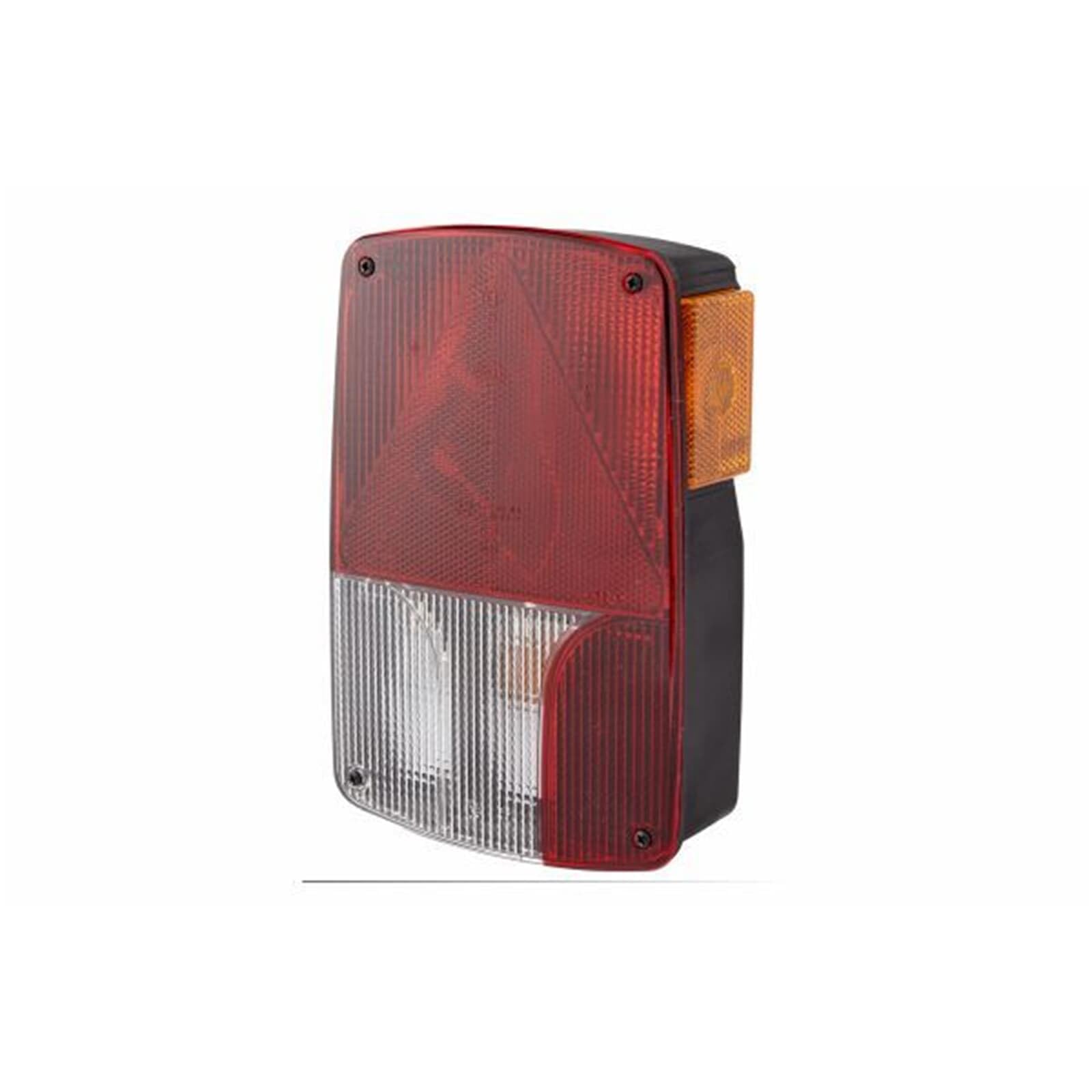 HELLA Rückleuchte - Glühlampe - 12V - Anbau/geschraubt - ECE - Lichtscheibenfarbe: weiß/rot - Kabel: 200mm - Stecker: Rundstecker - rechts - Menge: 1 - 2VP 998 233-281 | 2VP 998 233-281, Heckleuchte