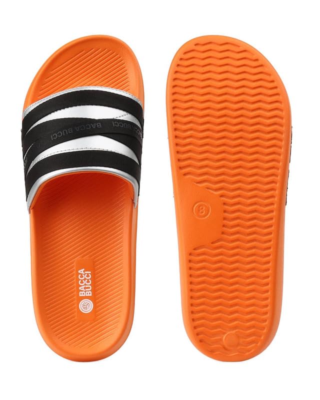 Image of Bacca Bucci Galaxy Slides for Men | Ultra-Comfort Rubberized EVA Slip-On Sliders | Non-Skid Outsole, Soft Cushioned Footbed, Lightweight Slides for Indoor & Outdoor Use