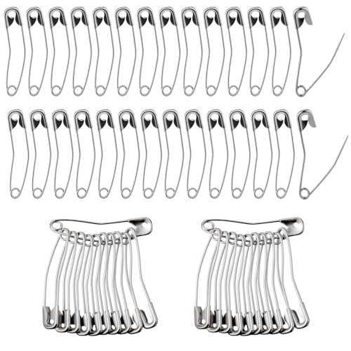 200Pcs Curved Safety Pins, 1.5 Inch Quilting Basting Pin, Curved Quilting Pins, Bent Safety Pins for Quilting and Knitting Sewing Crafting