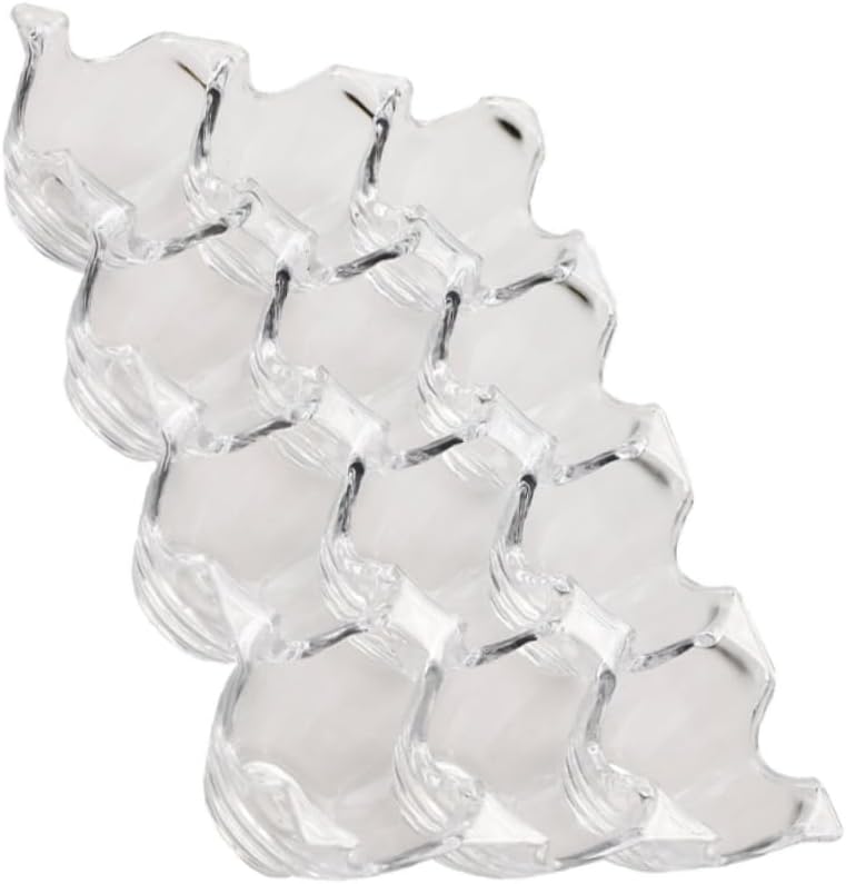 6 Pcs Acrylic Egg Tray Egg Storage Container Clear Organizer Bins Egg Holder Countertop Portable Fridge Kitchen Storage Bins Food Eggs Refrigerator Egg Carton 95