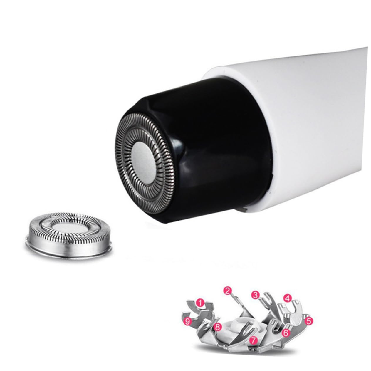FRCOLOR 3pièces Tondeuse à Poils De Nez Électrique Usb Rechargeable Épilateur Multifonction Pour Hommes Et Femmes Pratique Et Compact Blanc